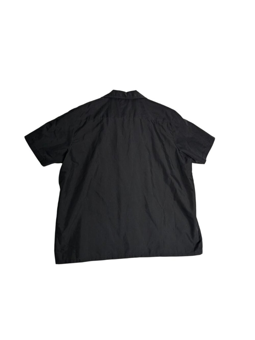 Haband Genuine Guayabera XL Black Short Sleeve Embroidered Shirt - Picture 8 of 9
